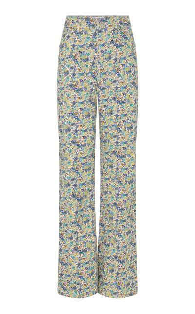 Rabanne Rabanne Romantic Print Cotton WideLeg Pants