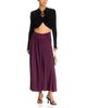 Rabanne Rabanne Ruched Bias Cut Maxi Skirt - 2