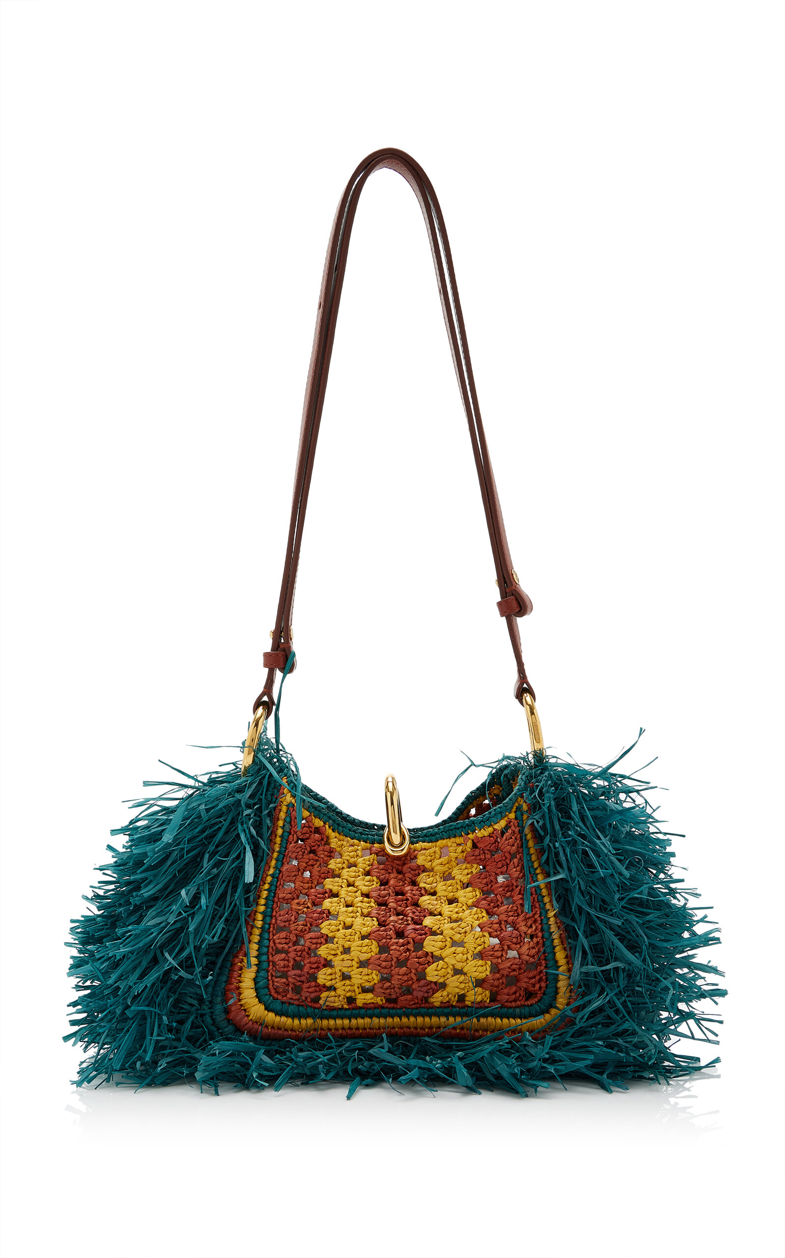 Rabanne Rabanne Sac a Main Fringed Raffia Bag
