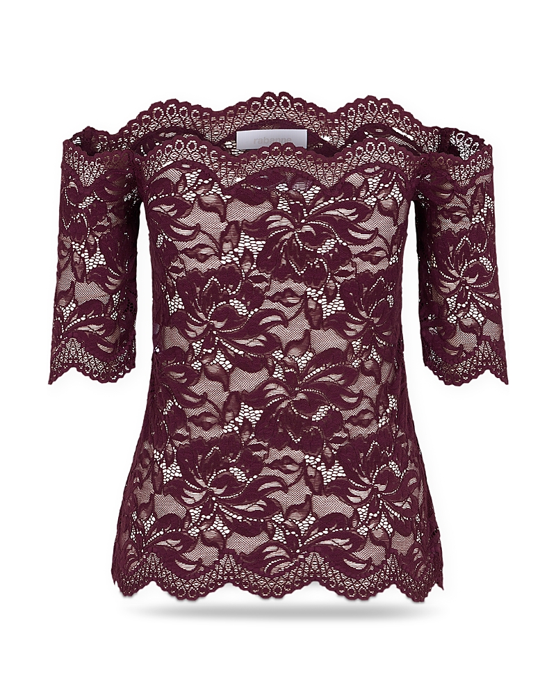 Rabanne Rabanne Scalloped Lace Top