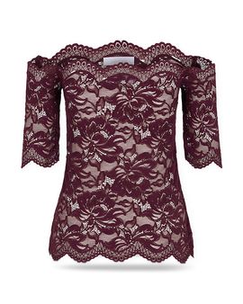 Rabanne Rabanne Scalloped Lace Top