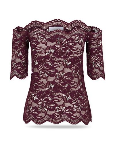 Rabanne Rabanne Scalloped Lace Top