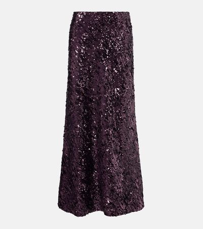 Rabanne Rabanne Sequined maxi skirt