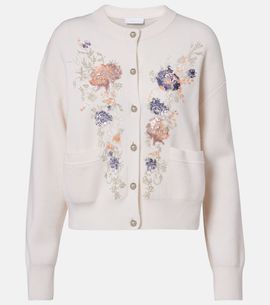 Rabanne Rabanne Sequined wool and cashmere cardigan