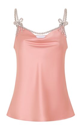 Rabanne Rabanne Silk Embellished Cami Top