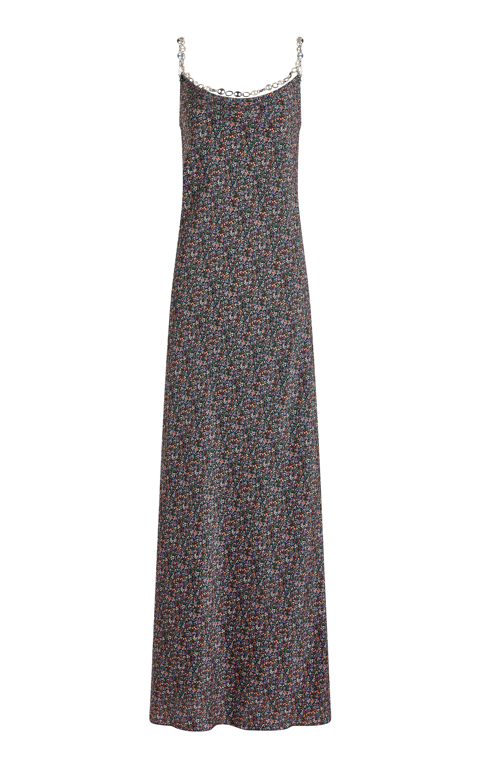 Rabanne Rabanne Silk Floral Slip Dress
