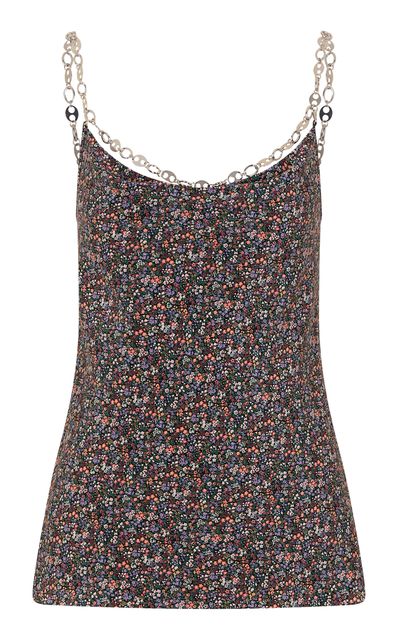 Rabanne Rabanne Silk Printed Tank Top