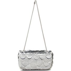 Rabanne Rabanne Silver Sparkle Mini Bag