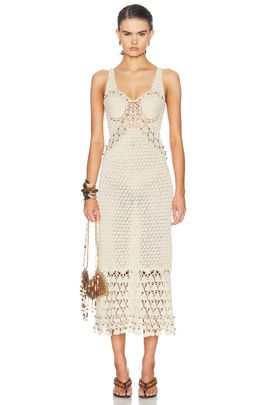 RABANNE RABANNE Sleeveless Crochet Dress