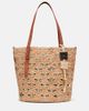 Rabanne Rabanne Small embellished raffia tote bag - 1
