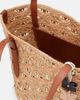 Rabanne Rabanne Small embellished raffia tote bag - 3