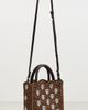 rabanne rabanne Small Raffia Tote Bag With Signature 1969 Discs Brown/Silver One - 4