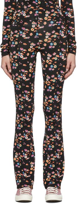 Rabanne Rabanne SSENSE Exclusive Black & Multicolor Capsule Pressions Draped Trousers