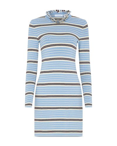 Rabanne Rabanne Striped Chain Mini Dress