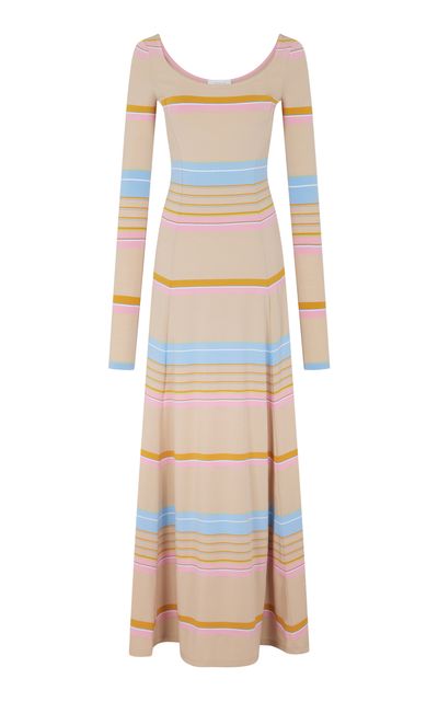 Rabanne Rabanne Striped Knit Maxi Dress
