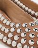 rabanne rabanne Studded Ballerina Flats BEURRE - 6