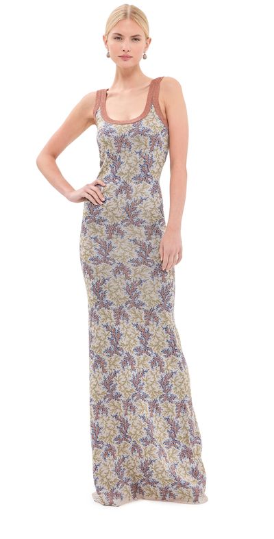 rabanne rabanne Tank Dress Jacquard Metallic