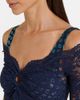 Rabanne Rabanne Trompe l'Åil lace and velvet crop top - 3
