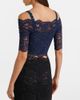 Rabanne Rabanne Trompe l'Åil lace and velvet crop top - 5