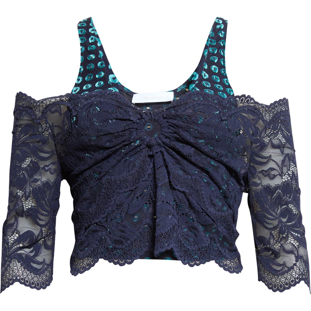 Rabanne Rabanne Trompe l'Oeil Lace Top