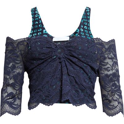 Rabanne Rabanne Trompe l'Oeil Lace Top