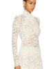 RABANNE RABANNE Turtleneck Lace Top - 2