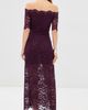 rabanne rabanne Twisted Stretch Lace Dress Magenta Purple - 3
