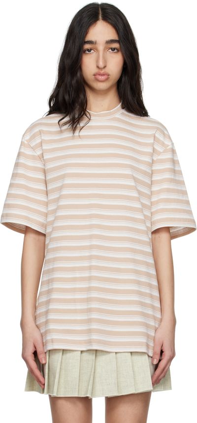 Rabanne Rabanne White & Beige Oversized T-shirt