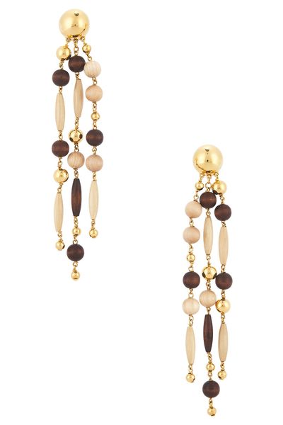 RABANNE RABANNE Wood Dangle Earrings
