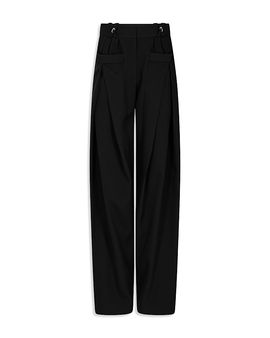Rabanne Rabanne Wool Stretch Straight Leg Pants
