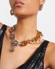 Rabanne Rabanne XL Link embellished chain necklace - 3