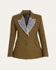 Rabanne Sequin Lapel Wool Single-Breasted Jacket - 1