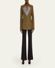 Rabanne Sequin Lapel Wool Single-Breasted Jacket - 2