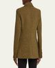 Rabanne Sequin Lapel Wool Single-Breasted Jacket - 3