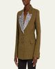 Rabanne Sequin Lapel Wool Single-Breasted Jacket - 4