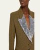 Rabanne Sequin Lapel Wool Single-Breasted Jacket - 5