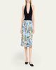 Rabanne Sequined Abstract Floral Midi Skirt - 2