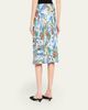 Rabanne Sequined Abstract Floral Midi Skirt - 3