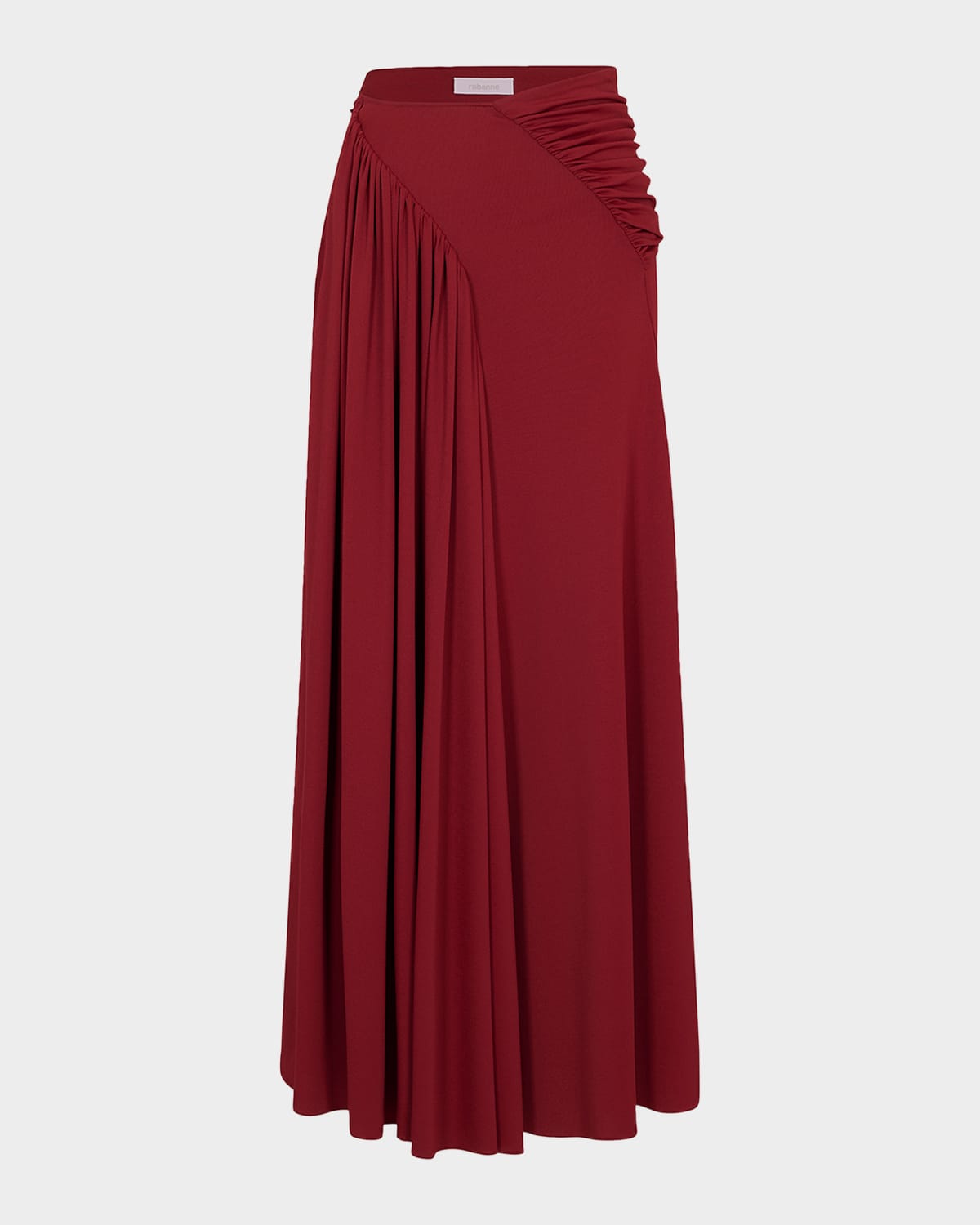 Rabanne Side Ruched Maxi Skirt