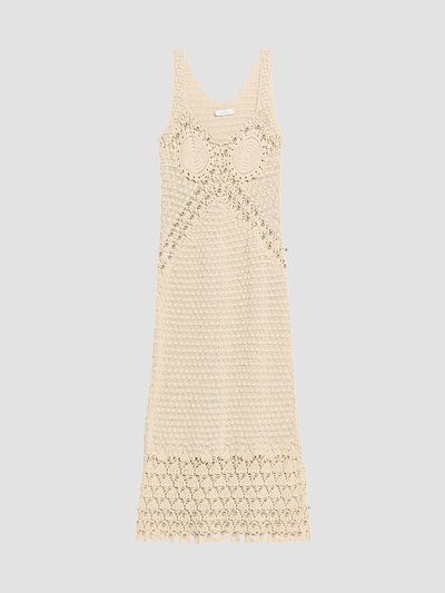 Rabanne Women's Crochet Embellished Midi Dress