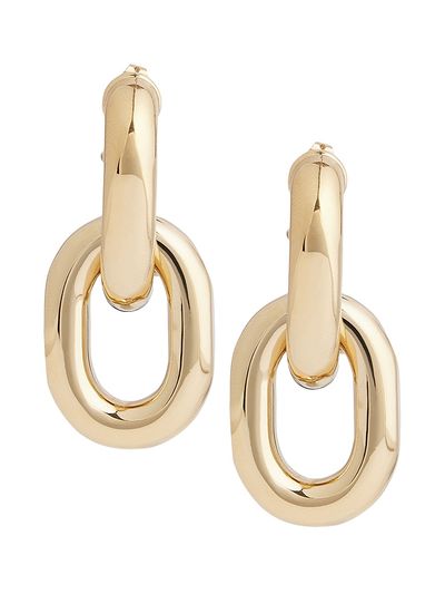 Rabanne Women's Extra-Large Double-Link Goldtone Earrings