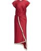 Rabanne Women's Fringe-Trimmed Faux-Wrap Maxi Dress - 8