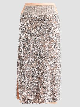 Rabanne Women's Jupe Sequined Midi Skirt