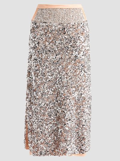 Rabanne Women's Jupe Sequined Midi Skirt