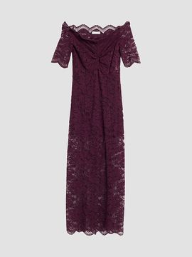 Rabanne Women's Lace Off-The-Shoulder Midi Dress