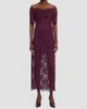 Rabanne Women's Lace Off-The-Shoulder Midi Dress - 2