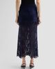 Rabanne Women's Lace Satin Midi Skirt - 3