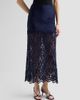 Rabanne Women's Lace Satin Midi Skirt - 4