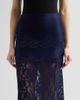 Rabanne Women's Lace Satin Midi Skirt - 5