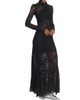 Rabanne Women's Lace Wrap Long-Sleeve Top - 4